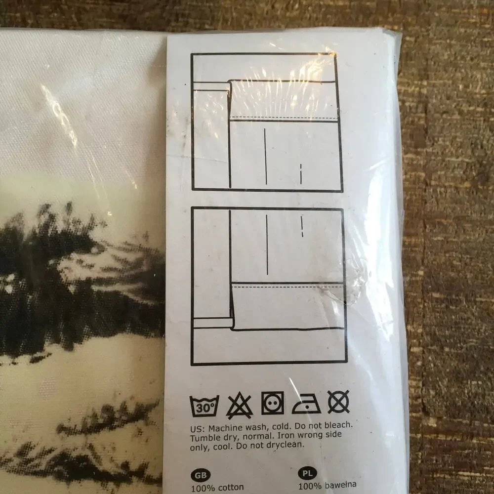 IKEA Liamaria Pine Christmas Tree Fabric Wall Hanging NEW 59 x 82 Glow in Dark